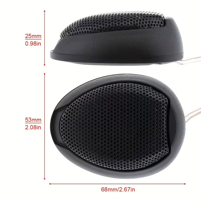 2pcs Universal 1000W TW-106 High Efficiency Mini Dome Speakers for Car Audio System
