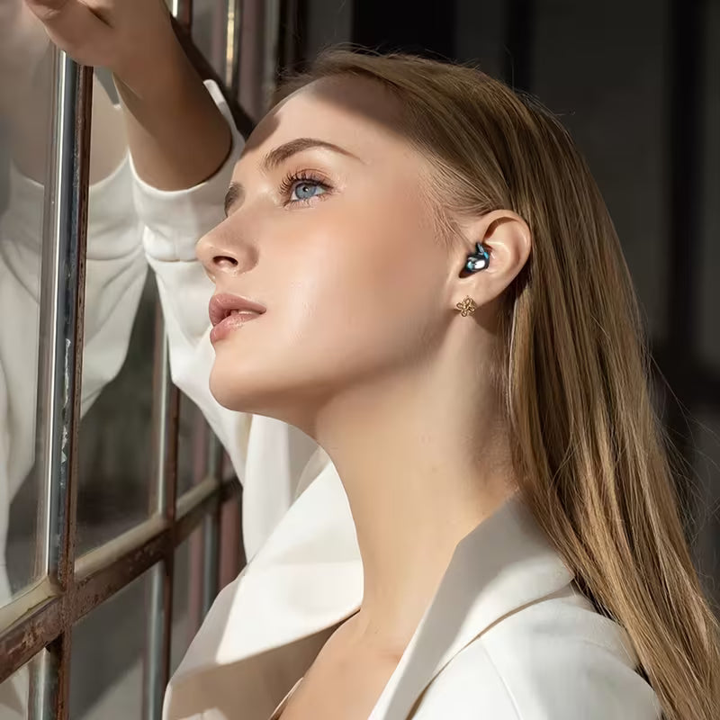Wireless In-Ear Headphones- Comfortable Sleeping Earbuds with HIFI Bass, Stereo HD Calling, Rechargeable Lithium Battery, USB Type-C Charging