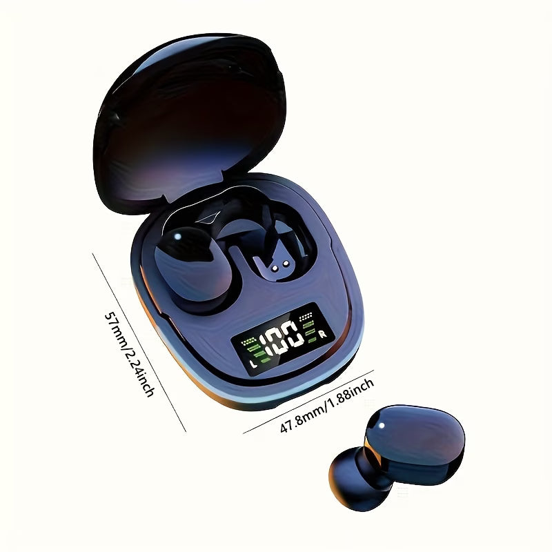 Wireless Earbuds with Touch Control & LED Screen for Ios & Android
