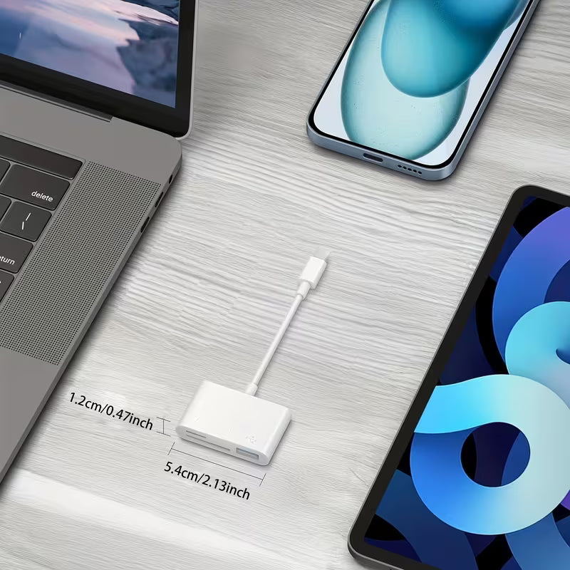 USB Type-C to SD/TF Memory Card Reader