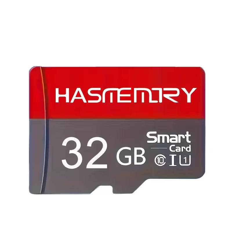HASMEMORY 16GB Memory Card - Gray & Red High-Speed Micro TF/SD