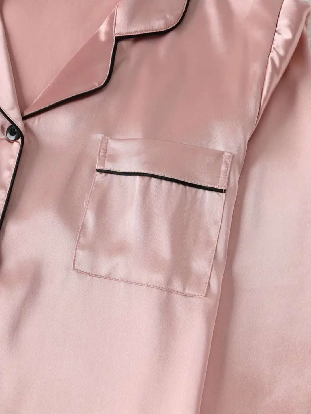 Cozy Long Sleeve Satin Pajama Set