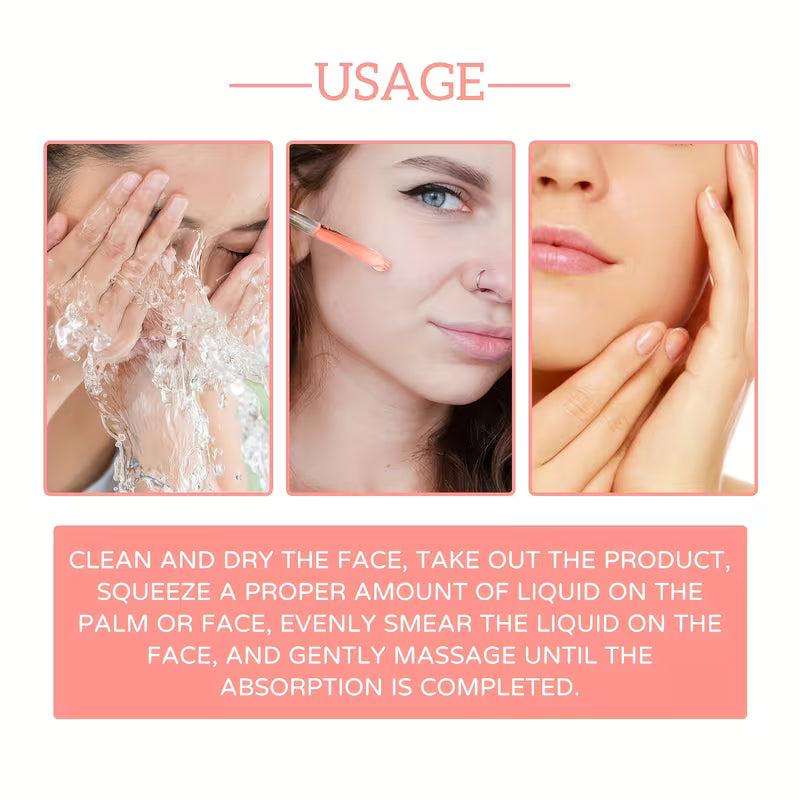 5-In-1 Facial with Hyaluronic Acid, Collagen, Niacinamide, Vitamin C & E - Pore Minimizing Hydration Formula