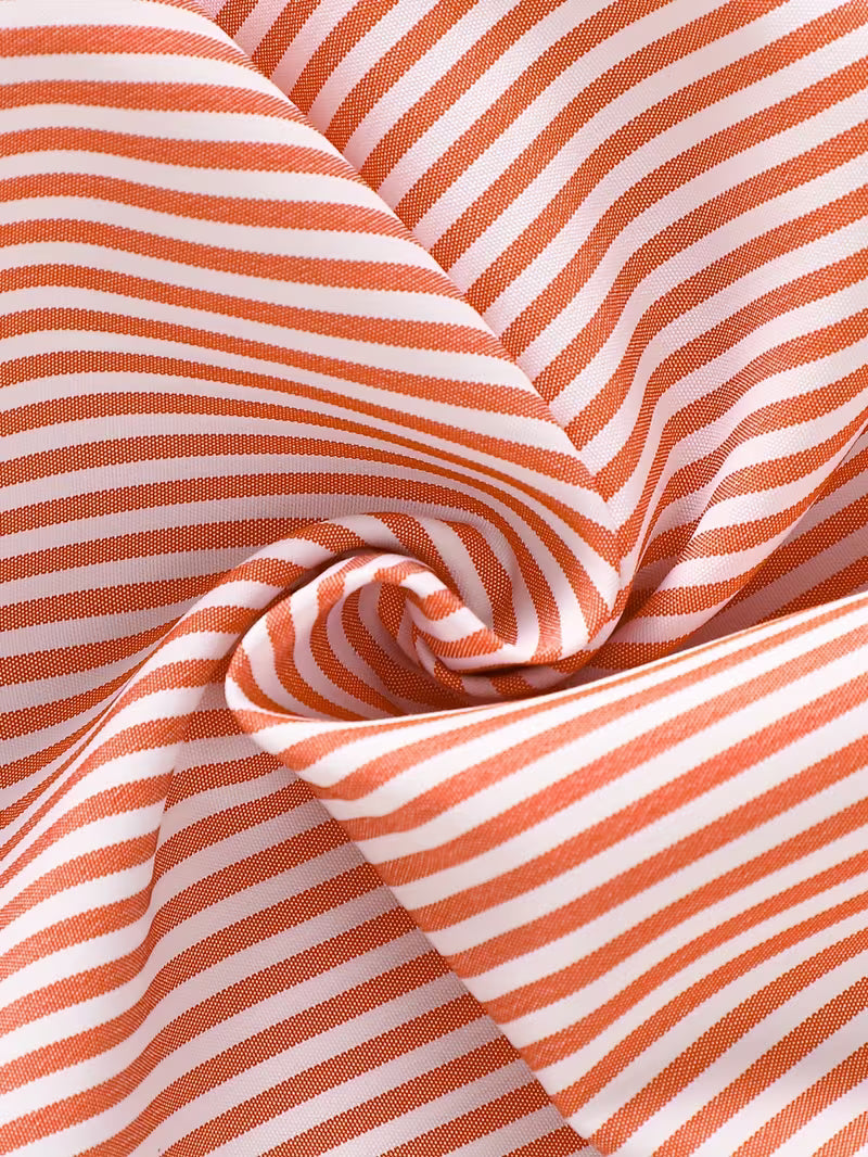 Girls' Summer Sleeveless Dress - Breathable Orange Stripes & Colorful Floral Appliqué