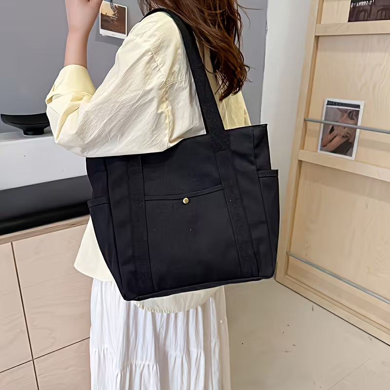Back-to-School 2026 New Model Student Shoulder Bag, Women's Shoulder Bag, Large Capacity Tote Bag, Commuter Tote Bag for Work, College Style Student School Shoulder Bag, JGVG Brand