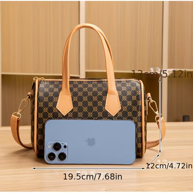 Vintage style shoulder strap handbag