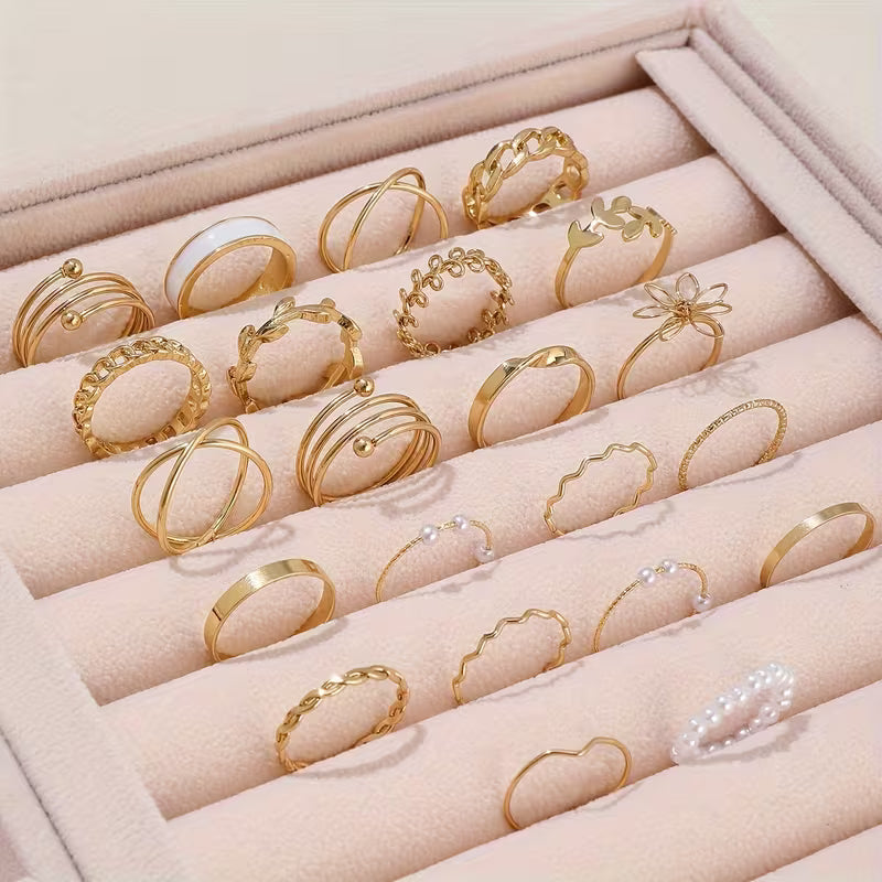 Stylish Elegant Assortment of Earrings, Necklaces, Rings, and Bracelets for Women - Versatile Casual Attire