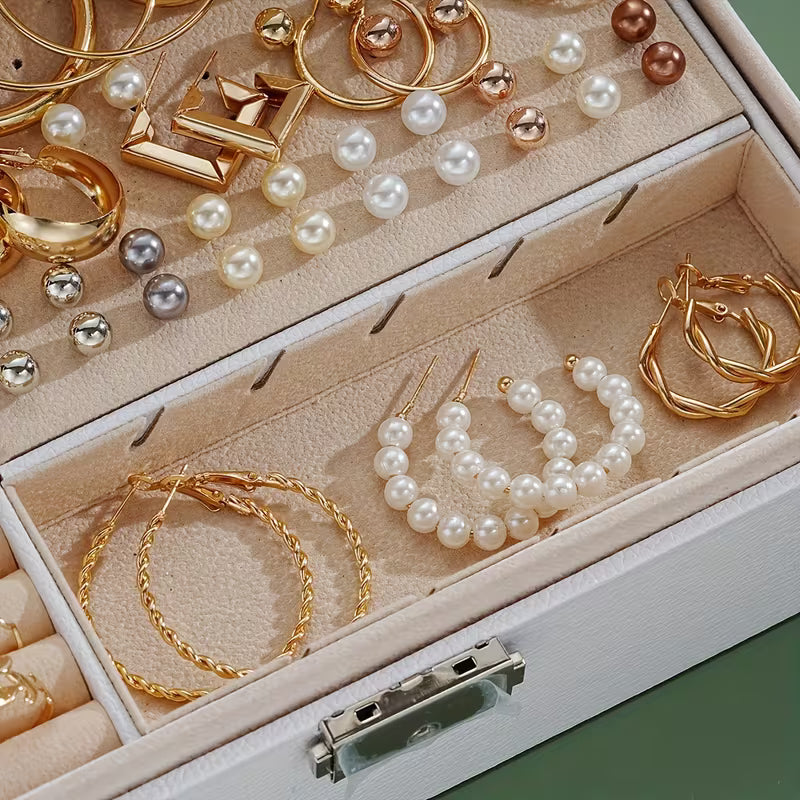 Stylish Elegant Assortment of Earrings, Necklaces, Rings, and Bracelets for Women - Versatile Casual Attire
