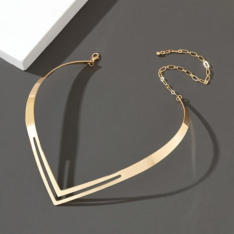 Women's Alloy V-Shaped Design Necklace