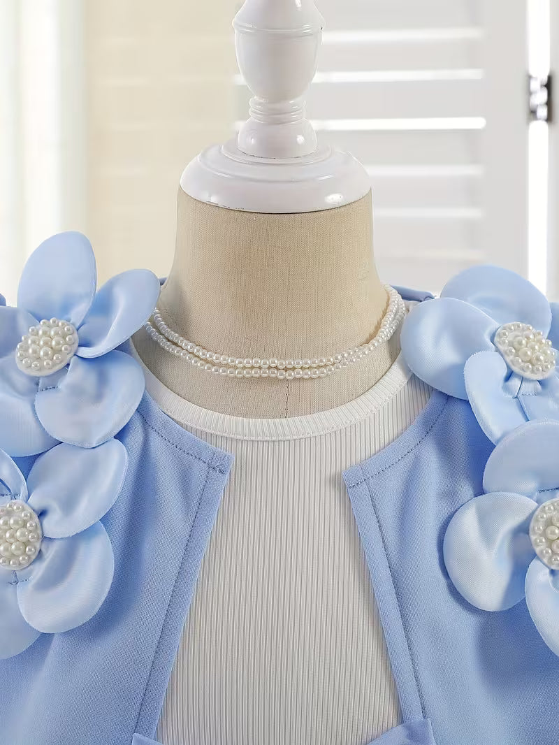 Dress with Bowknot, Sweet And Cute Matching Outfit