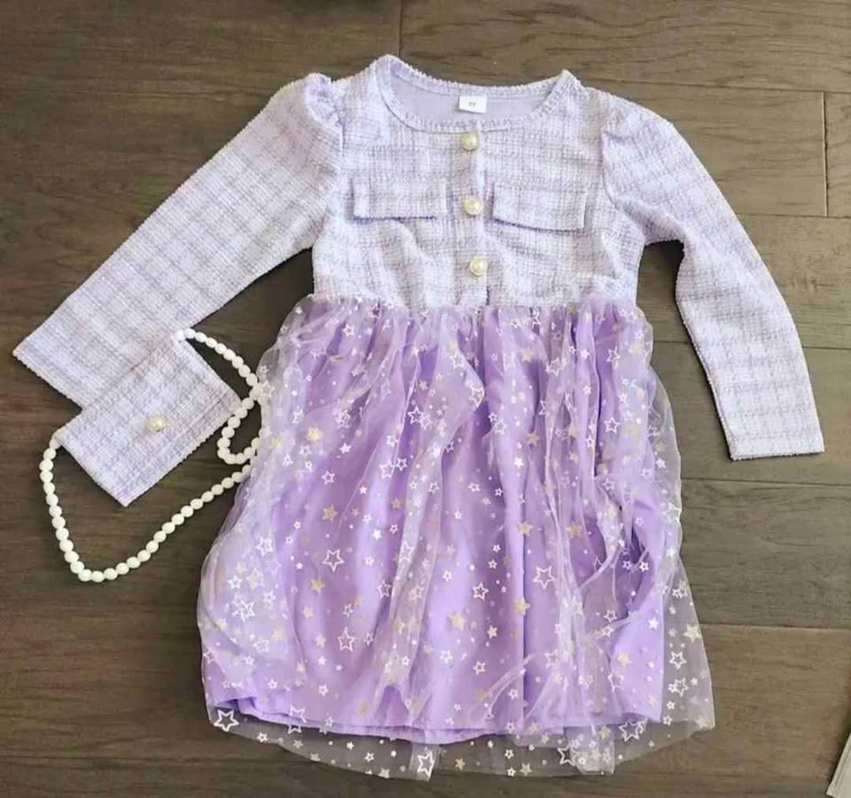 Purple Dress for Girls different size