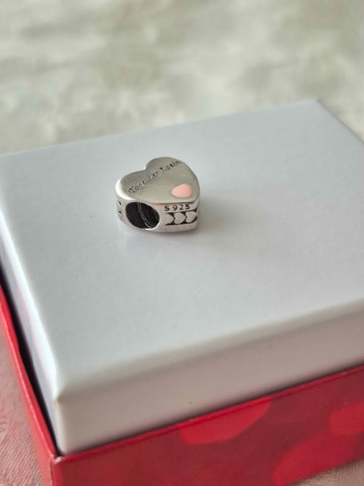 PANDORA Charm TOGETHER AGAIN HEART CHARM Silver 925
