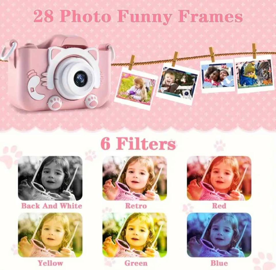 NEW IN BOX! Toddlers Camera HD Digital Image Video Cameras For Boys & Girls