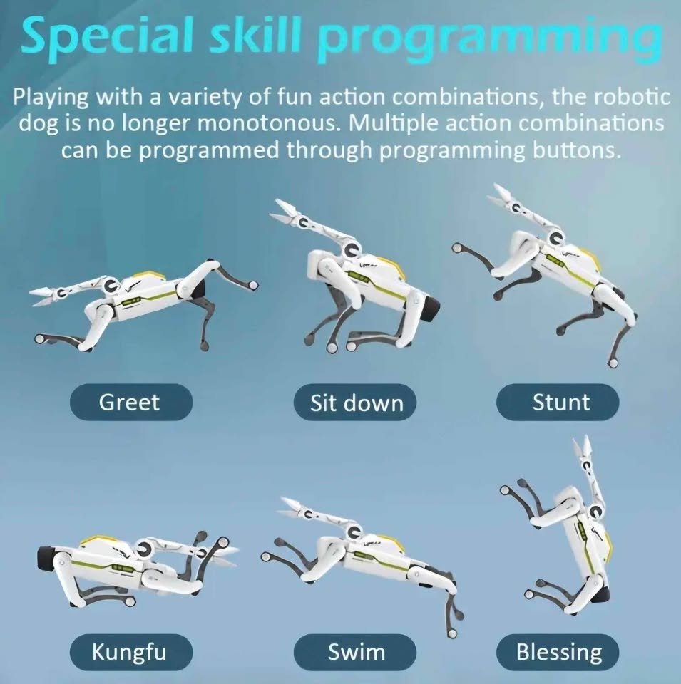 Dynamic AI Dog Voice command Robot