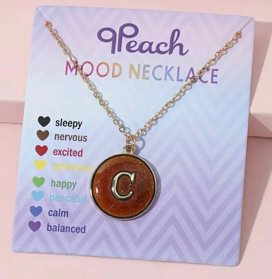 New Mood Necklace with your letter