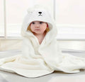 New Fast absorbing Baby Hooded Towel Bathrobe White Bear