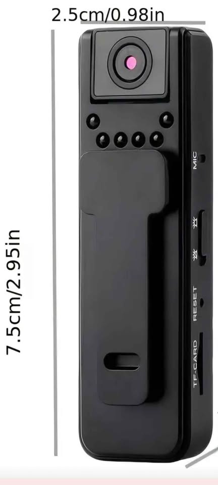Wearable Body Camera with Audio and Night Vision
