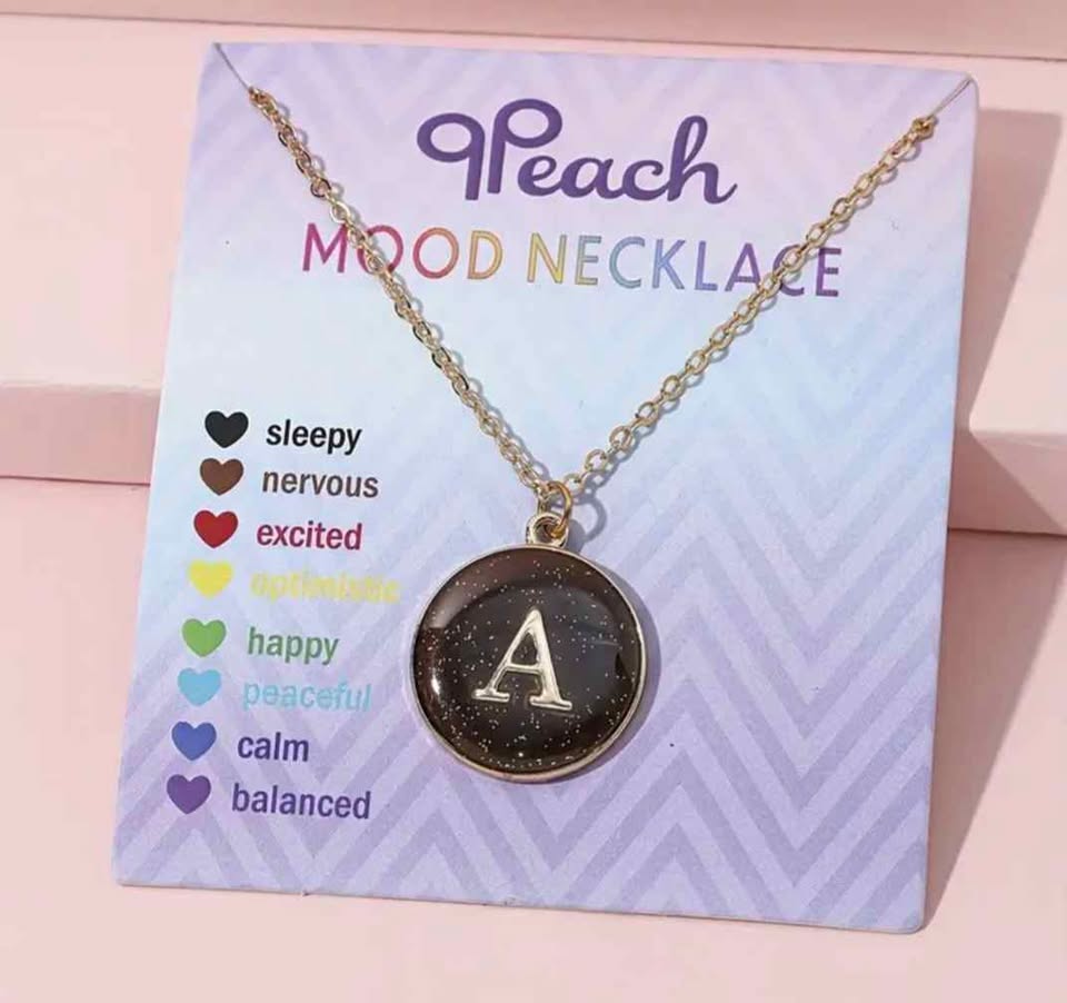 New Mood Necklace with your letter