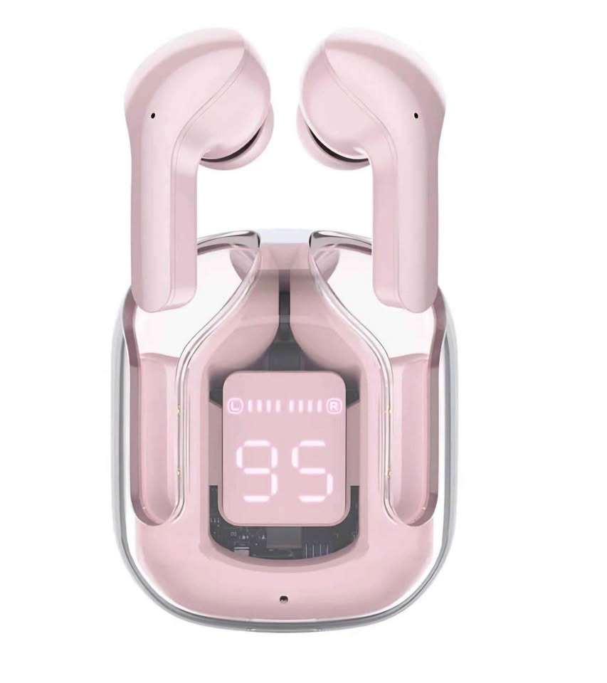 New Wireless Bluetooth Headphones Noise Canceling Transparent case