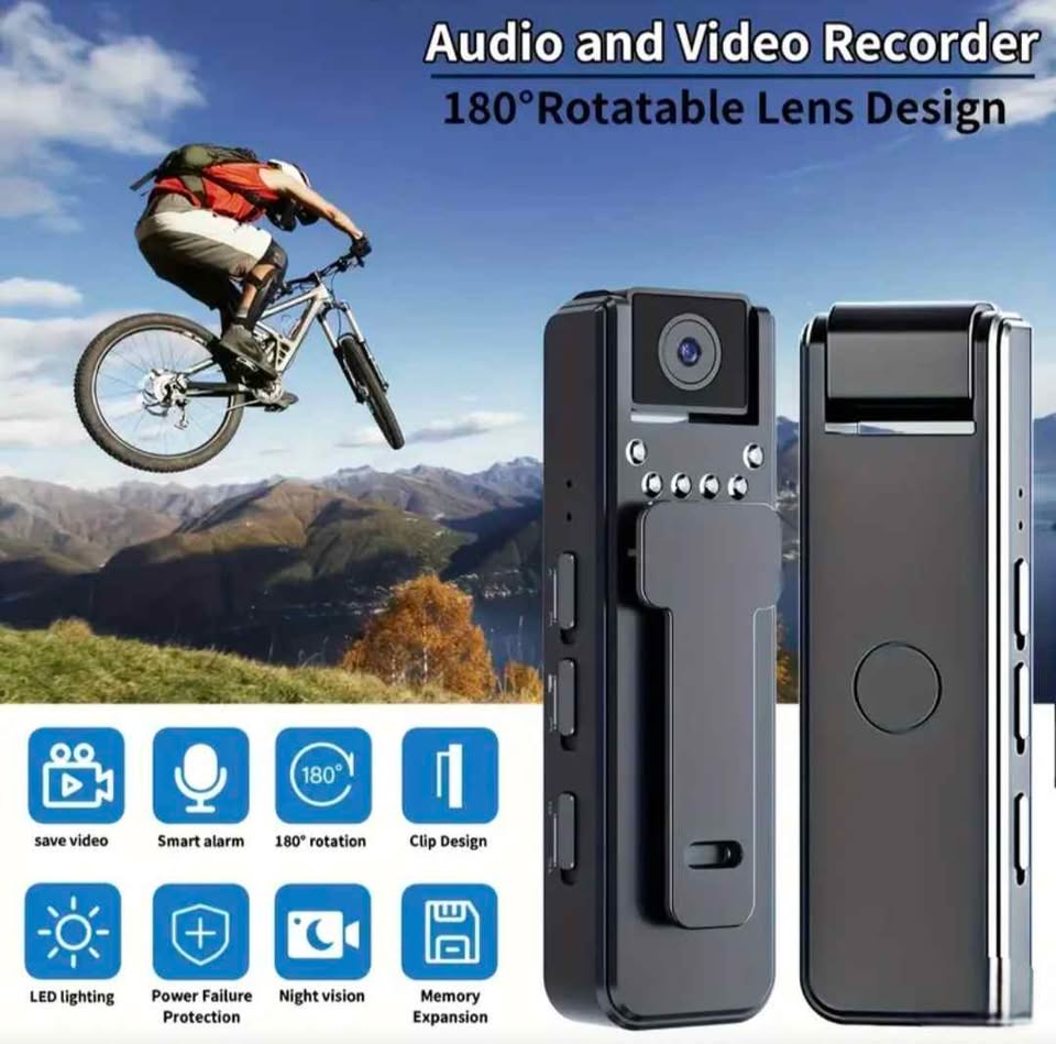 Wearable Body Camera with Audio and Night Vision