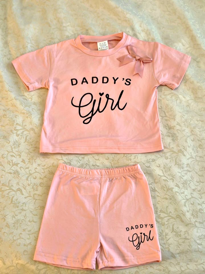 Daddy's Girl Summer Outfit 2 piece up to 3 Years Old