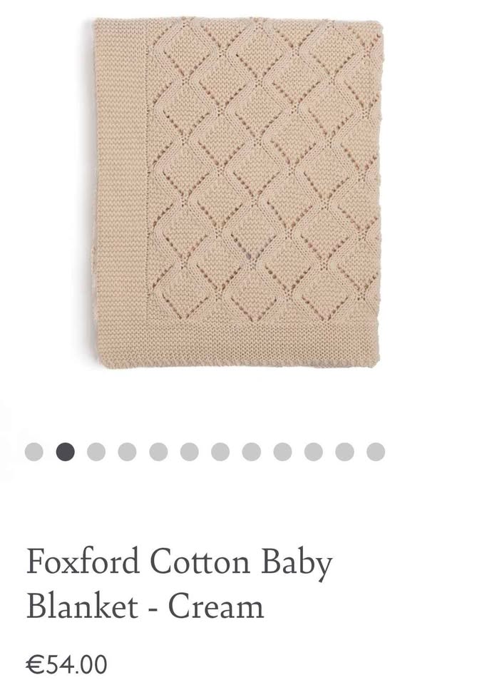 New Baby Blanket (LIMITED European Stock) It can be personalised with your baby's name or Initials.
