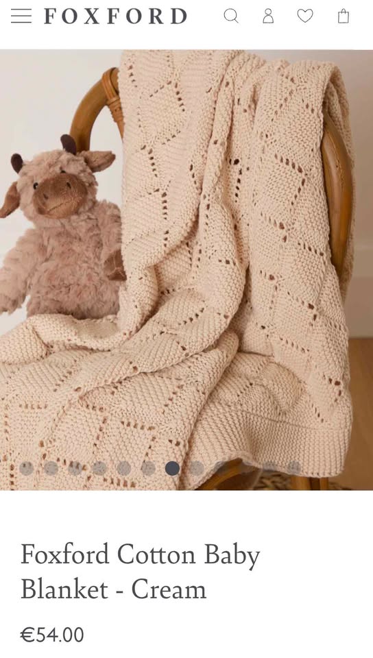 New Baby Blanket (LIMITED European Stock) It can be personalised with your baby's name or Initials.