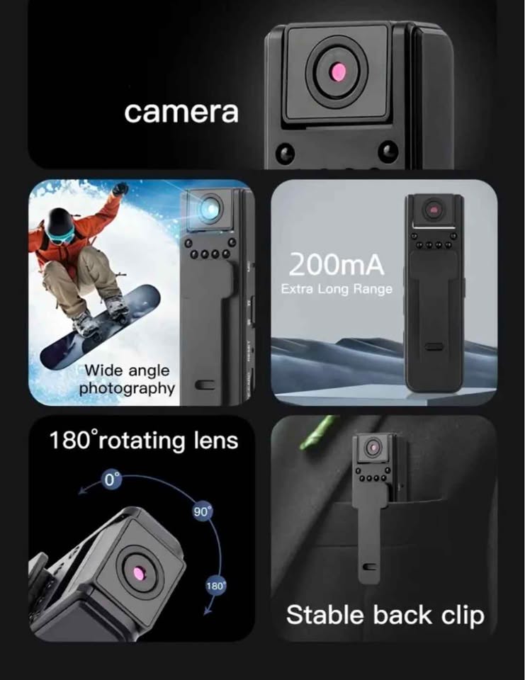 Wearable Body Camera with Audio and Night Vision