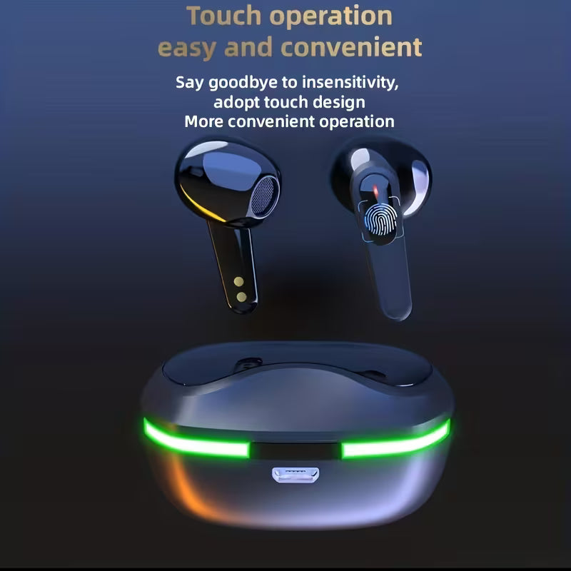 Wireless Earphones Headphones Touch In-Ear TWS Wireless Earbuds Sports Music Game Headset for LOS/Android