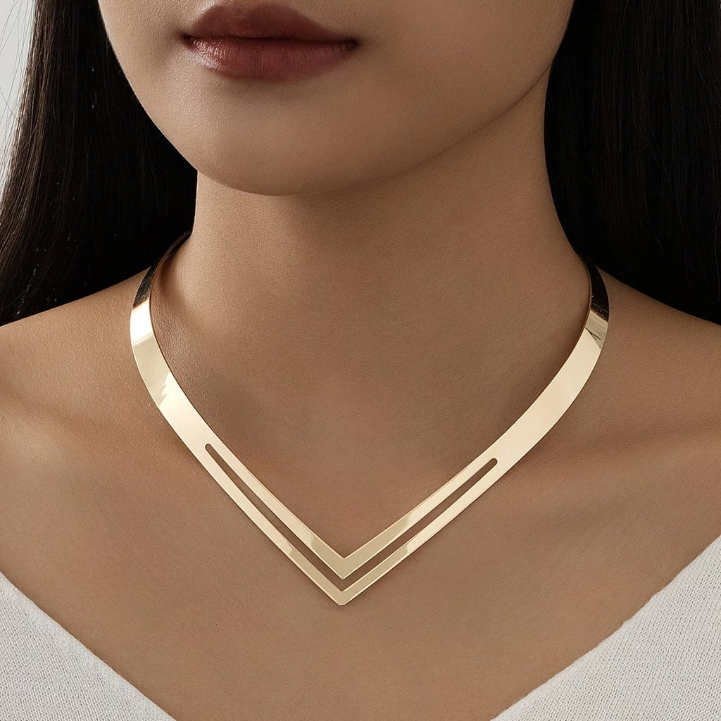 Women's Alloy V-Shaped Design Necklace