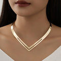 Women's Alloy V-Shaped Design Necklace