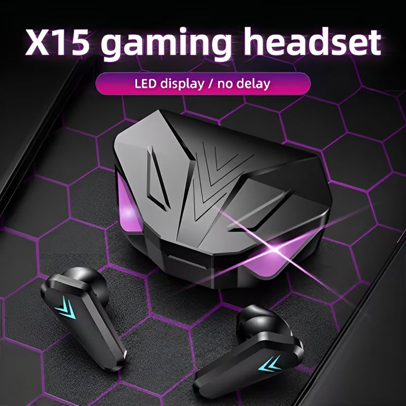 Wireless Headphones HD Smart Digital Display Compatible with All Phone Types