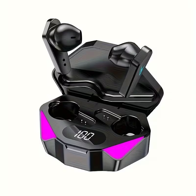 Wireless Headphones HD Smart Digital Display Compatible with All Phone Types