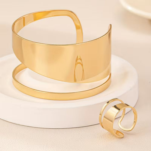 2 Piece Alloy Womens Jewelry Set