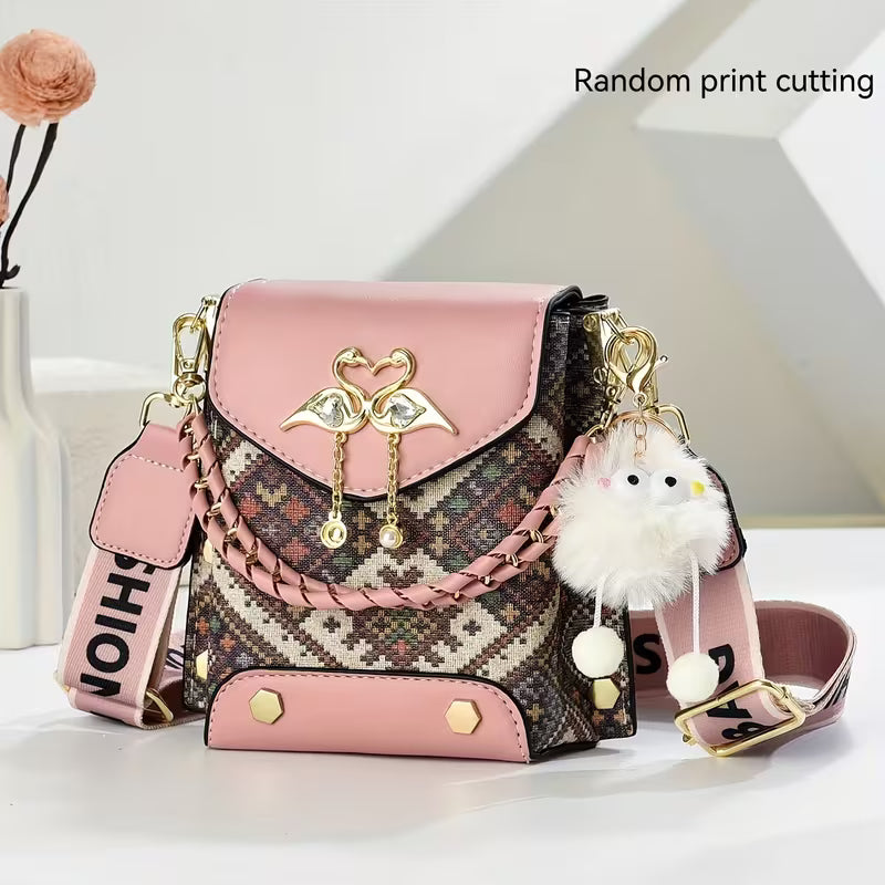Practical Women's Phone Bag with Single-shoulder Strap