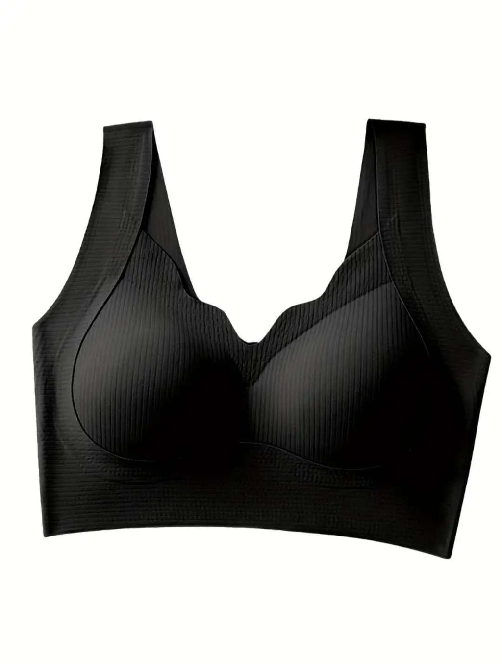 wireless nylon V-neck bra