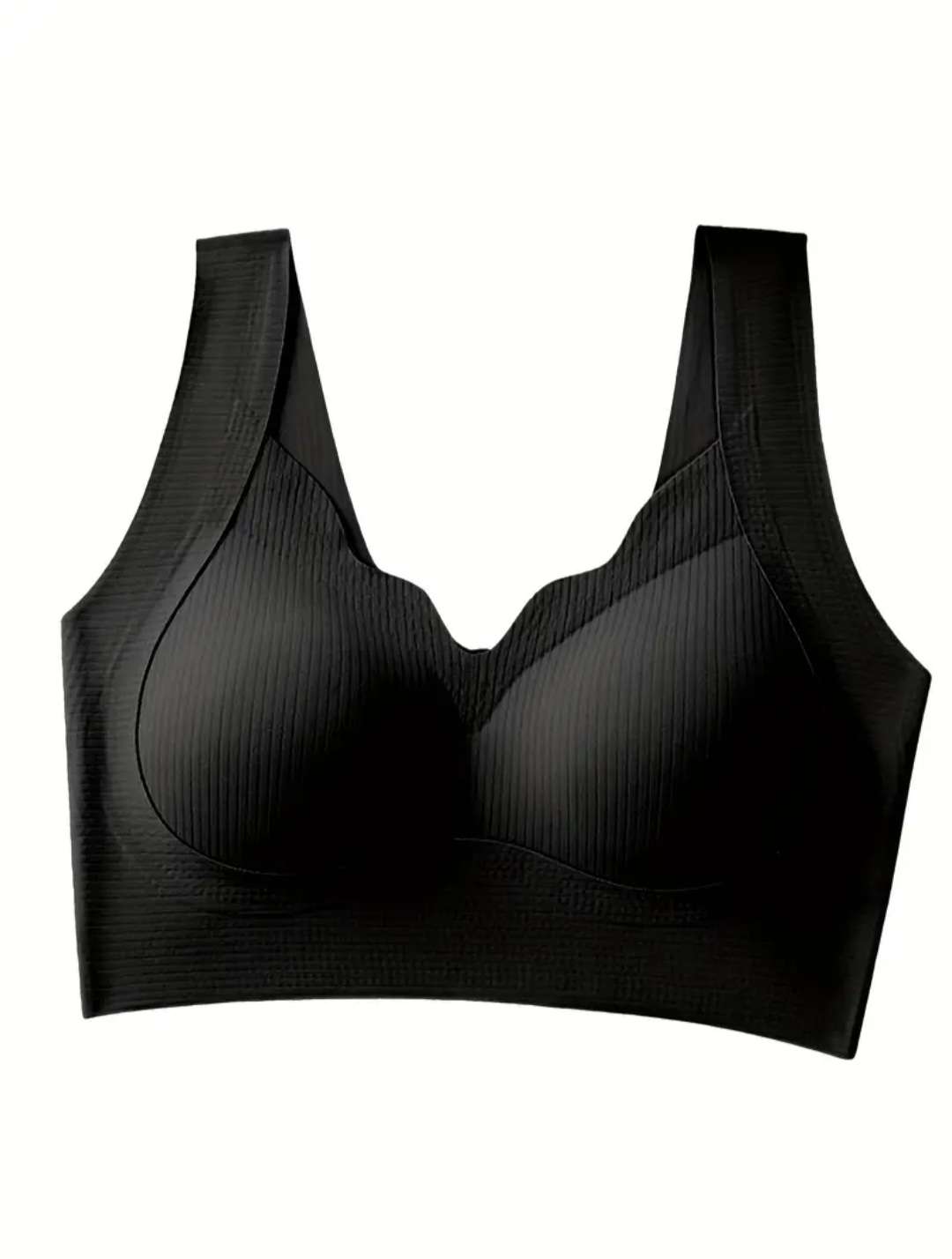 wireless nylon V-neck bra