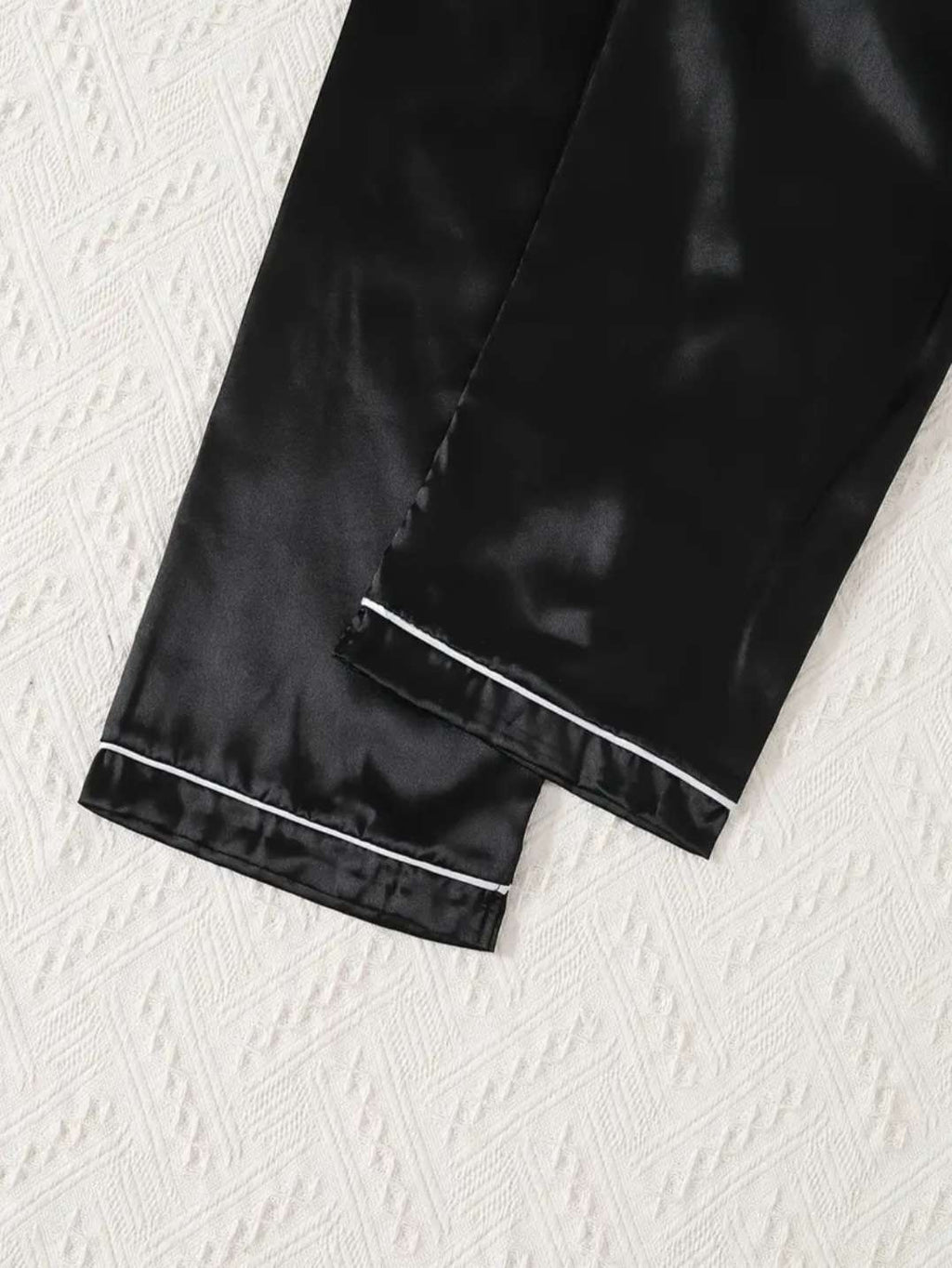 Cozy Long Sleeve Satin Pajama Set