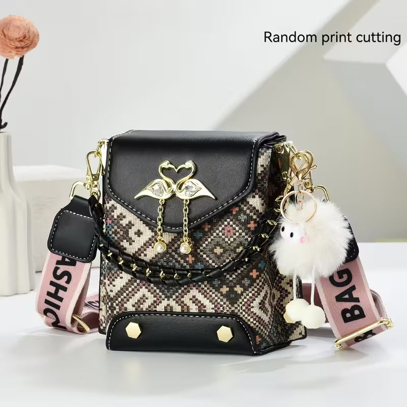 Practical Women's Phone Bag with Single-shoulder Strap