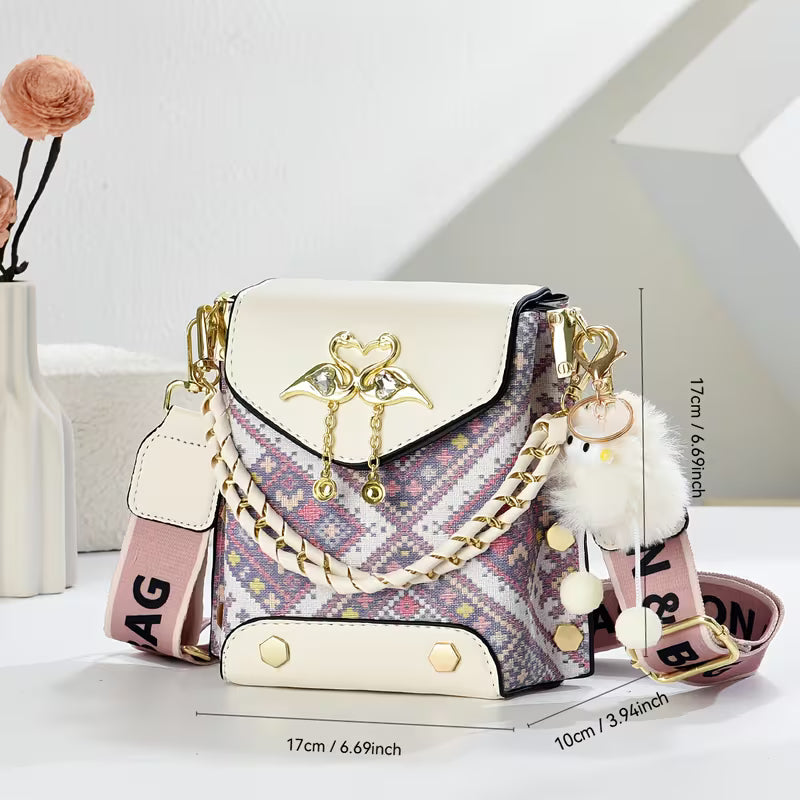 Practical Women's Phone Bag with Single-shoulder Strap