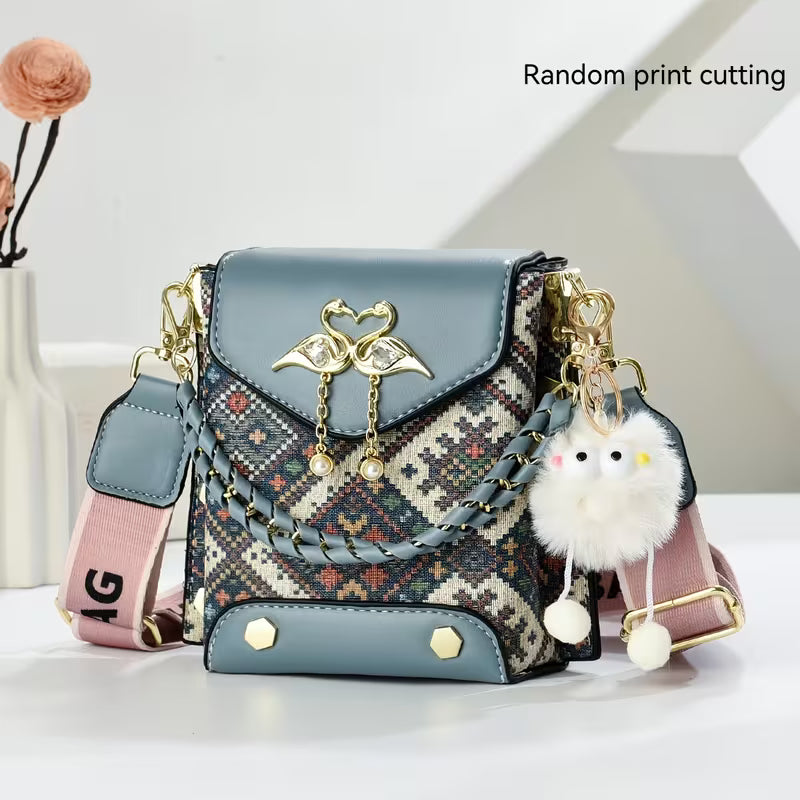 Practical Women's Phone Bag with Single-shoulder Strap