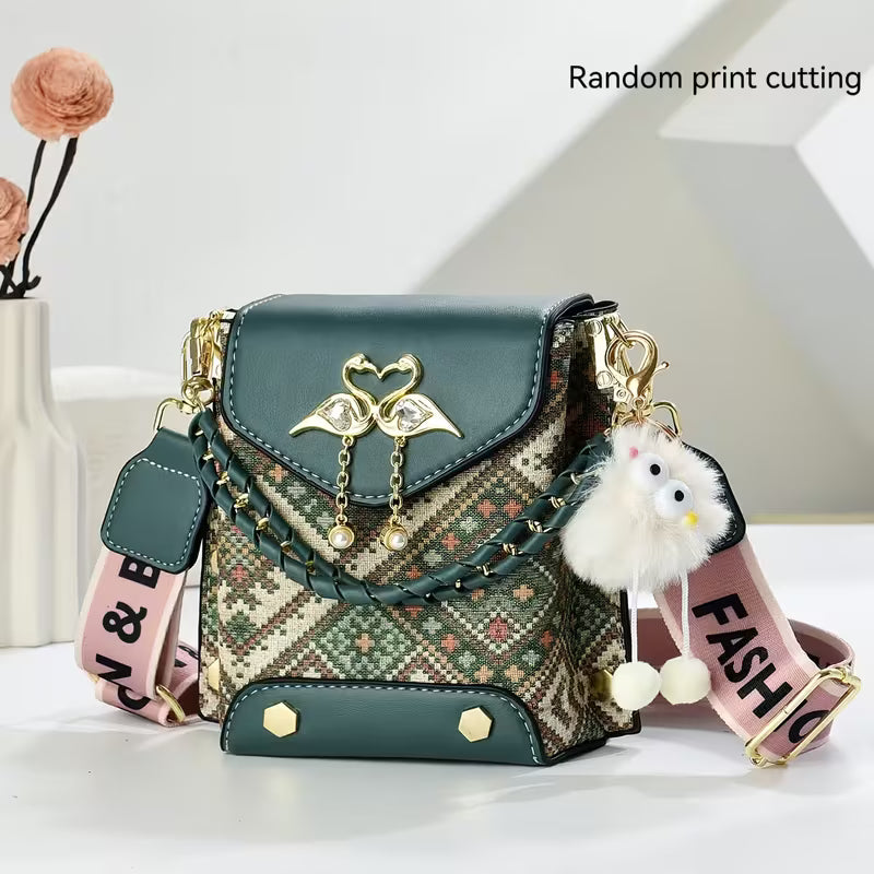 Practical Women's Phone Bag with Single-shoulder Strap