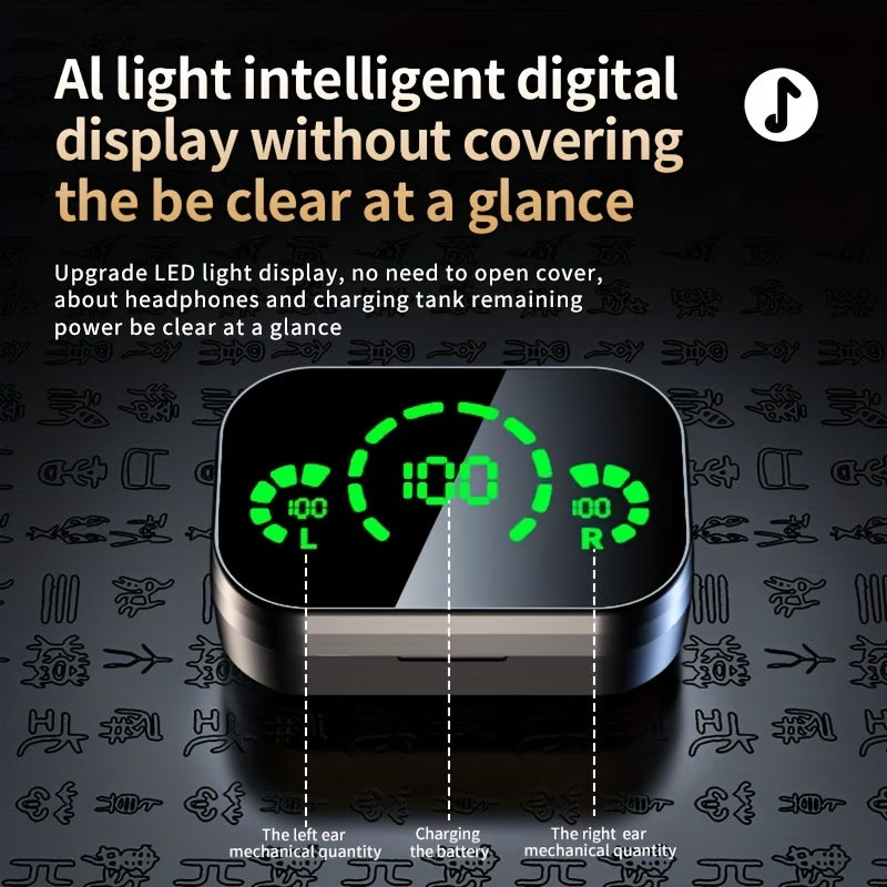 Wireless Earbuds with battery display case