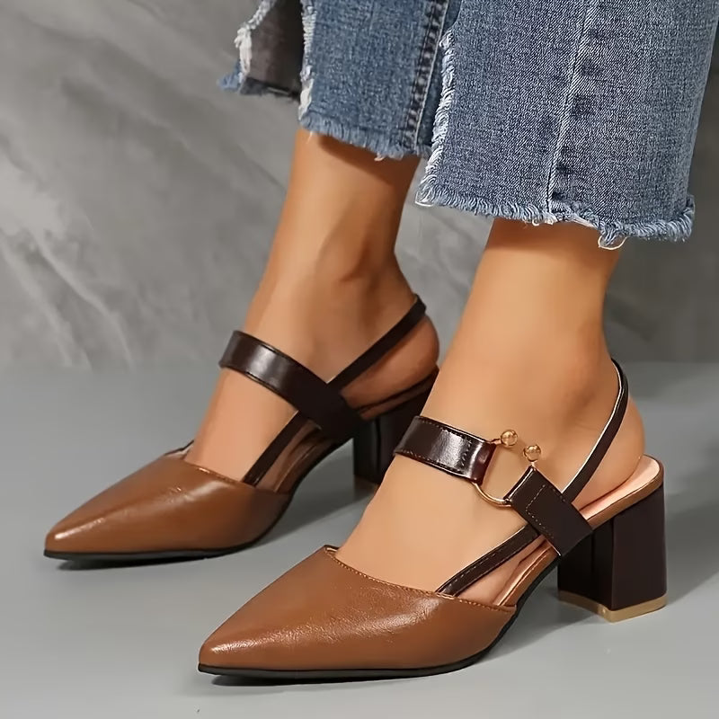 Casual Outdoor Women's Fashion Pointed Toe High Heel Sandals